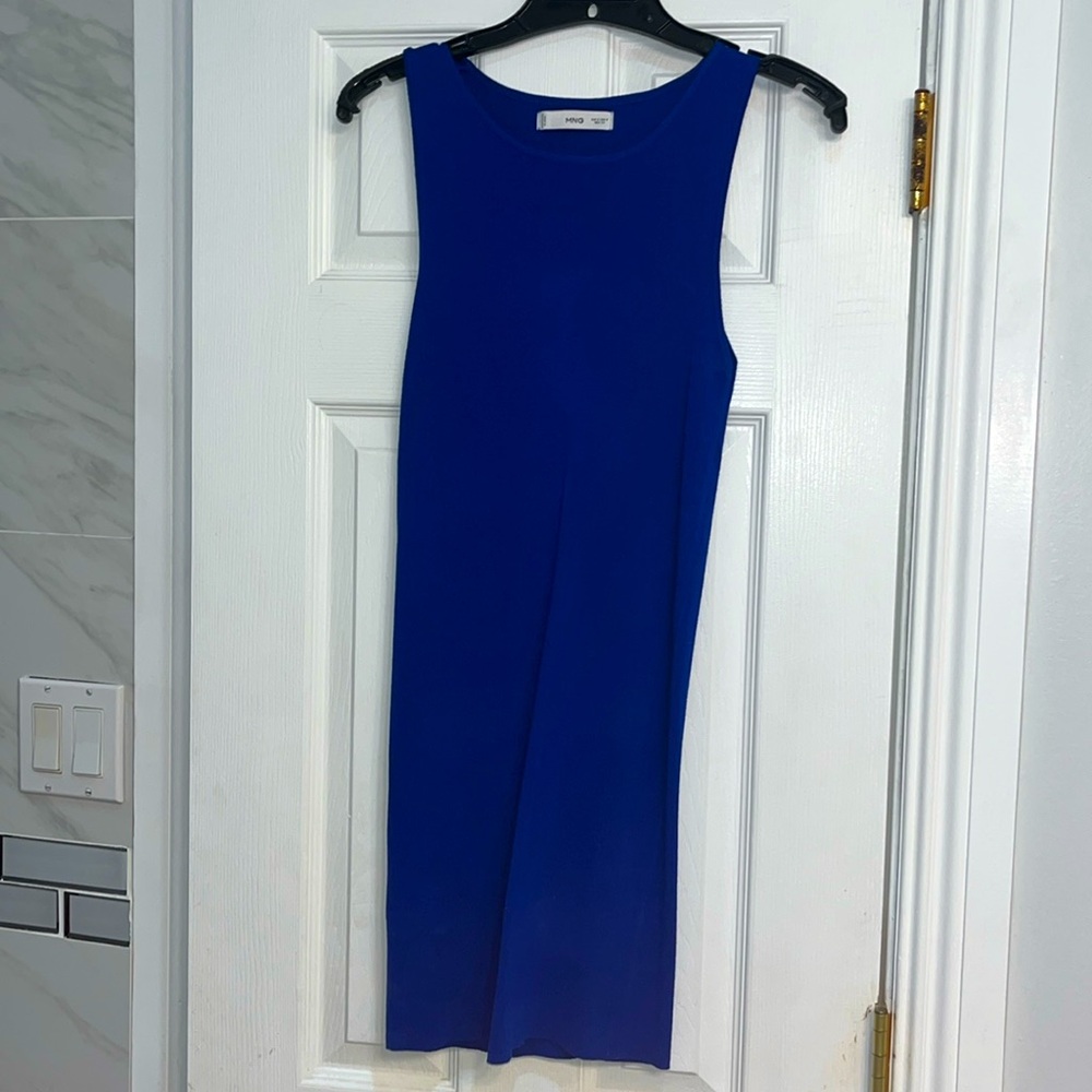 MANGO Short Knitted Blue Dress💙 - Picture 5 of 9